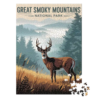 Thumbnail for Great Smoky Mountains National Park Deer 1000 piece puzzle by MakeYourPuzzles