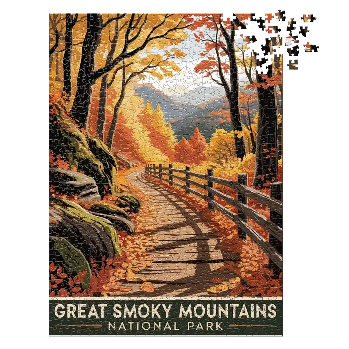 Great Smoky Mountains National Park Puzzle Fall 1000 piece by MakeYourPuzzles