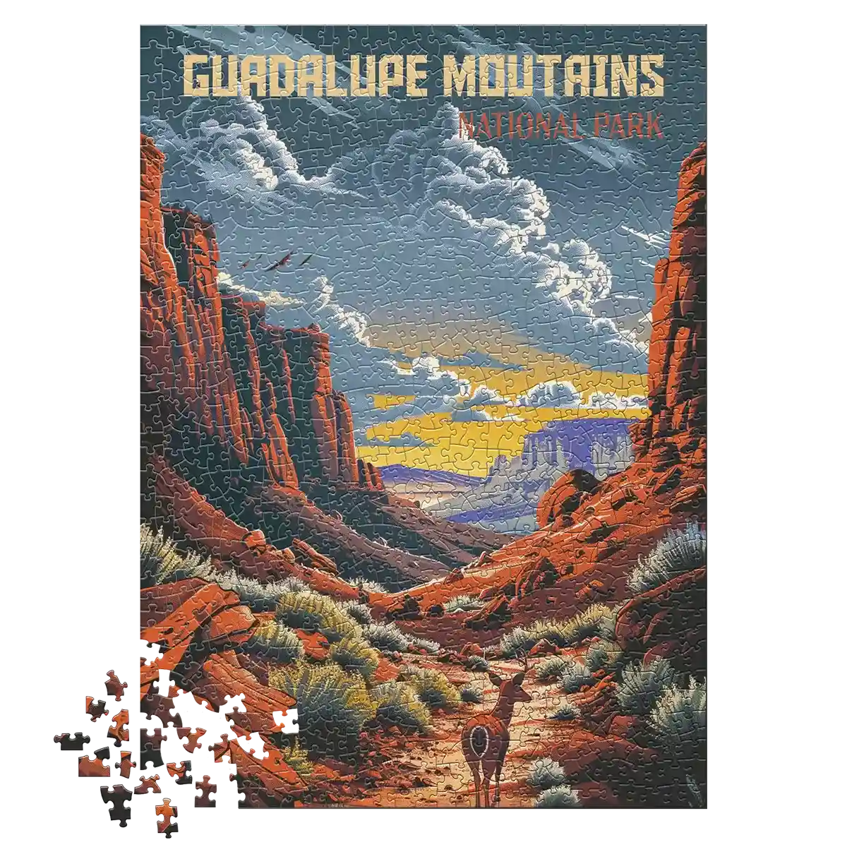 Guadalupe Mountains National Park 1000 piece puzzle by MakeYourPuzzles
