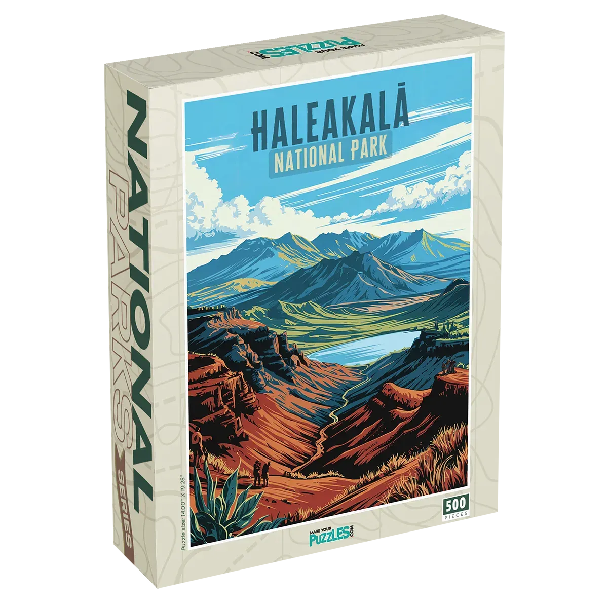 Haleakala National Park 500 piece puzzle box by MakeYourPuzzles
