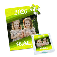 Holiday Year Stripe Photo Puzzle - 100 piece and box
