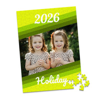 Holiday Year Stripe Photo Puzzle - 252 piece