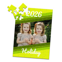 Holiday Year Stripe Photo Puzzle - 48 piece