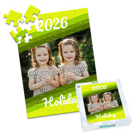 Holiday Year Stripe Photo Puzzle - 48 piece and box