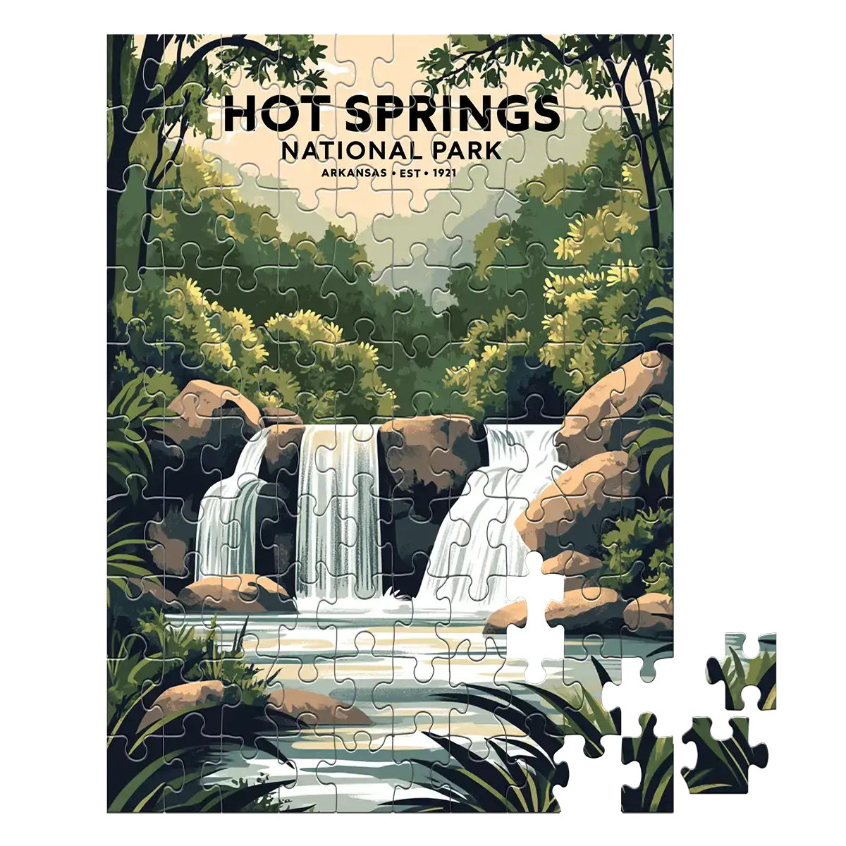 Hot Springs National Park 100 piece puzzle by MakeYourPuzzles