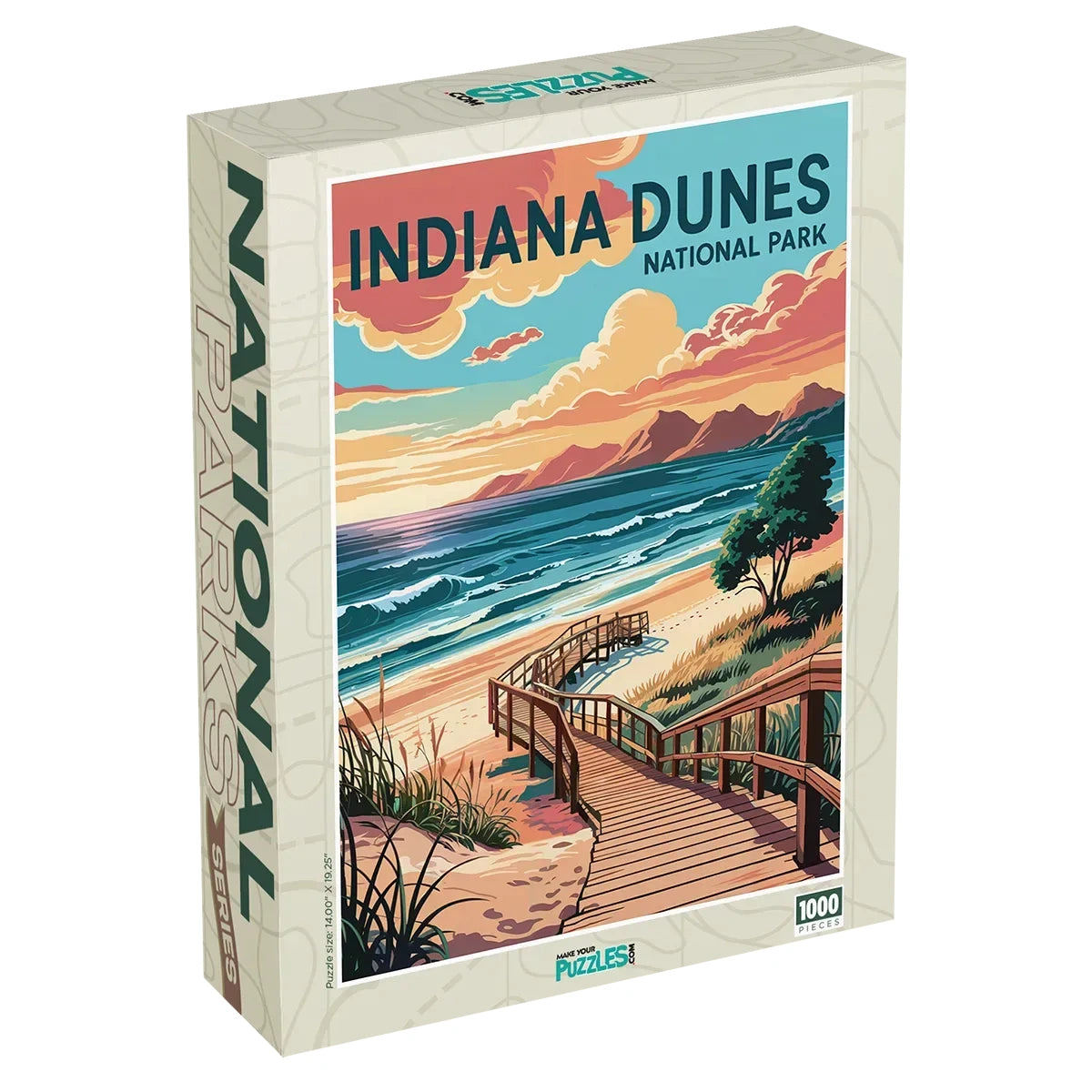 Indiana Dunes National Park Puzzle 1000 piece puzzle box by MakeYourPuzzles