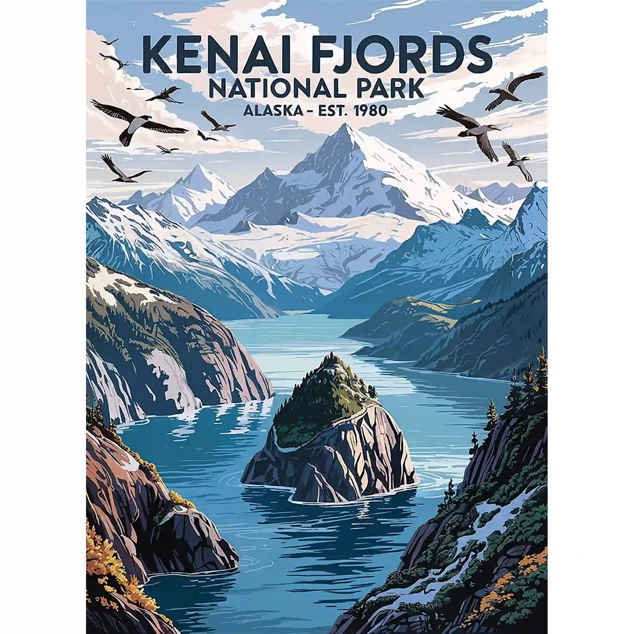 Kenai Fjords National Park Puzzle by MakeYourPuzzles