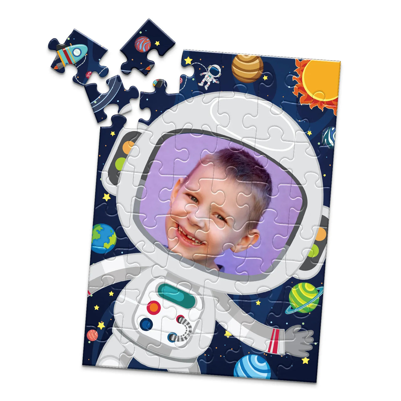 Kids Astronaut Photo Puzzle - 48 piece