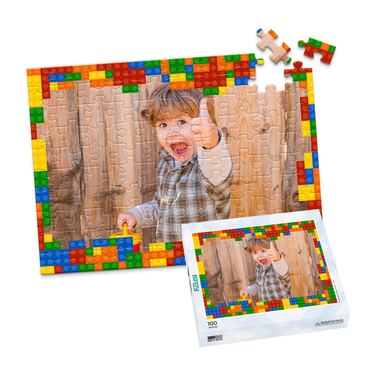 Kids Blocks Photo Puzzle - 100 piece and box