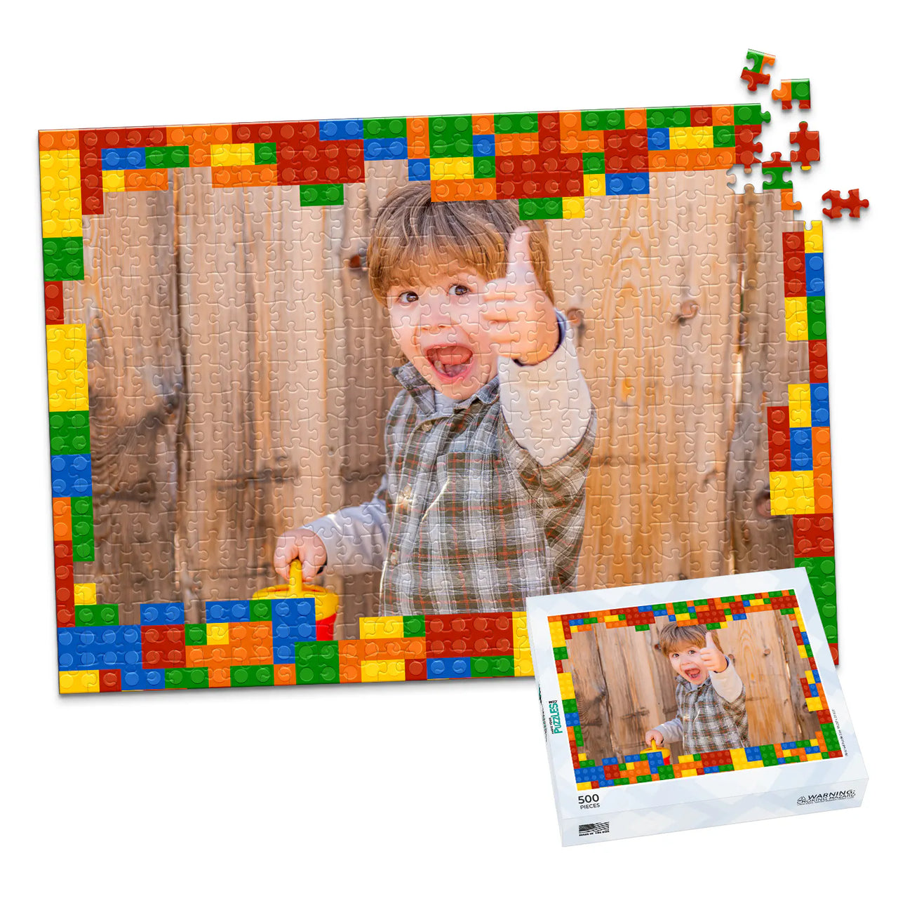Kids Blocks Photo Puzzle - 500 piece and box