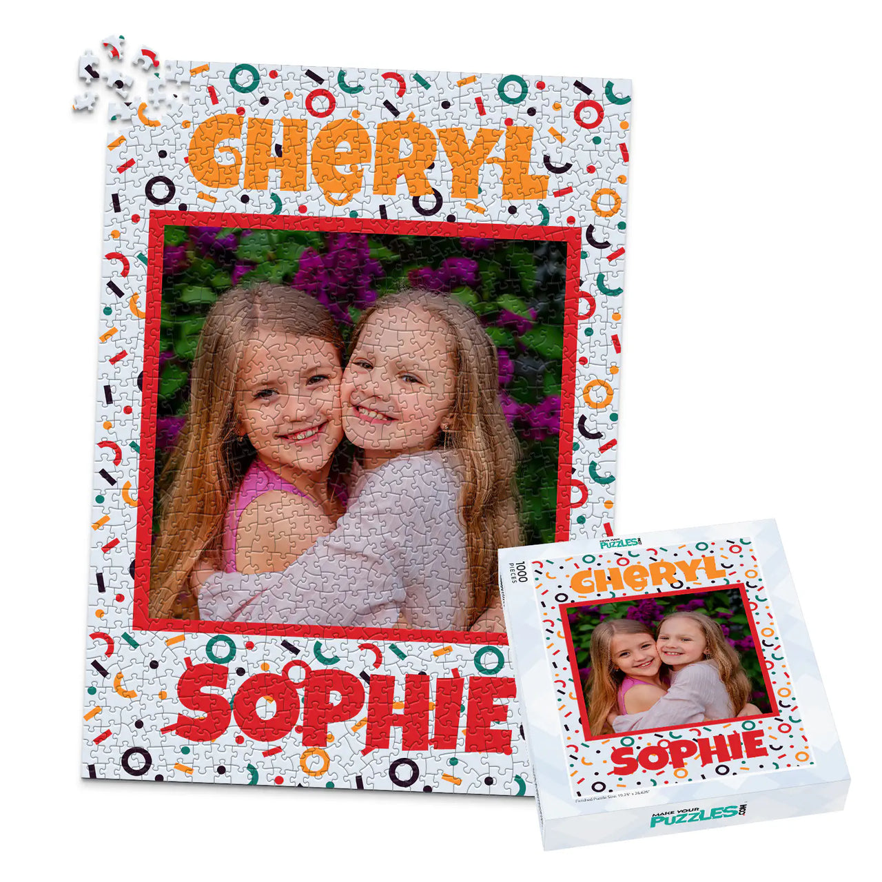 Kids Duo Confetti Photo Puzzle - 1000 piece and box