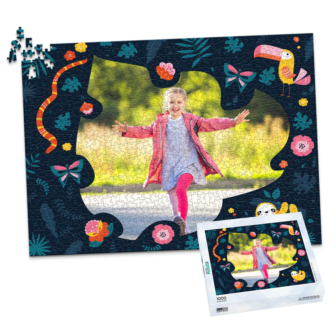 Kids Jungle Photo Puzzle - 1000 piece and box