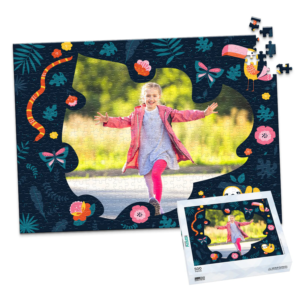 Kids Jungle Photo Puzzle - 500 piece and box