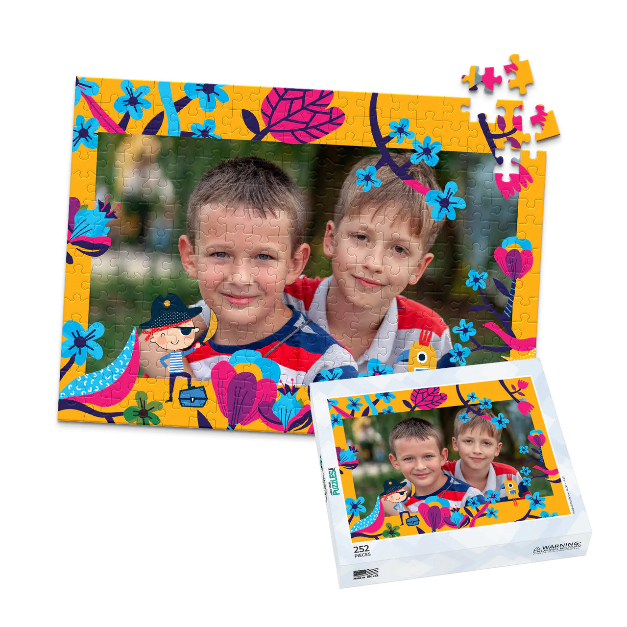 Kids Pirate Photo Puzzle - 252 piece and box