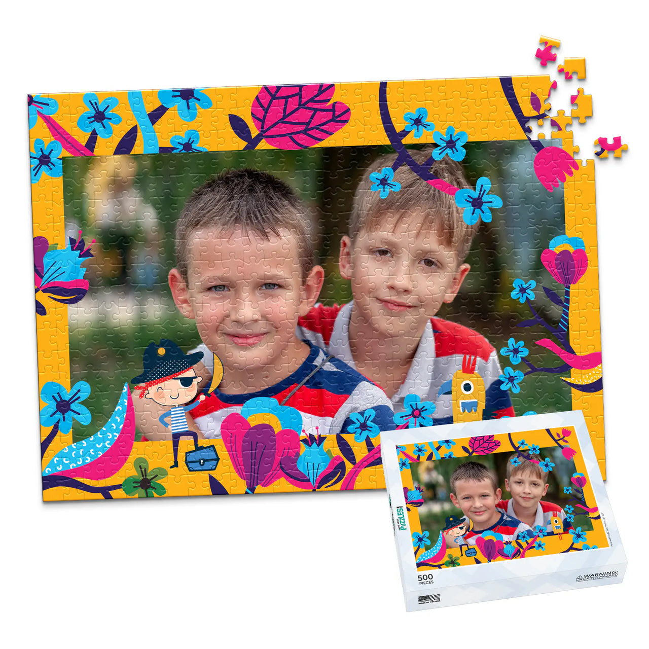 Kids Pirate Photo Puzzle - 500 piece and box