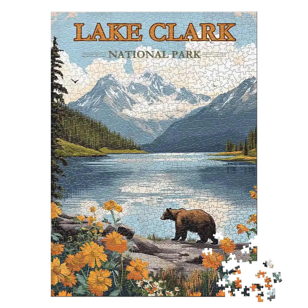 Lake Clark National Park 1000 piece puzzle by MakeYourPuzzles