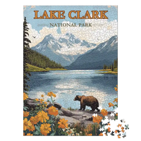 Thumbnail for Lake Clark National Park 1000 piece puzzle by MakeYourPuzzles