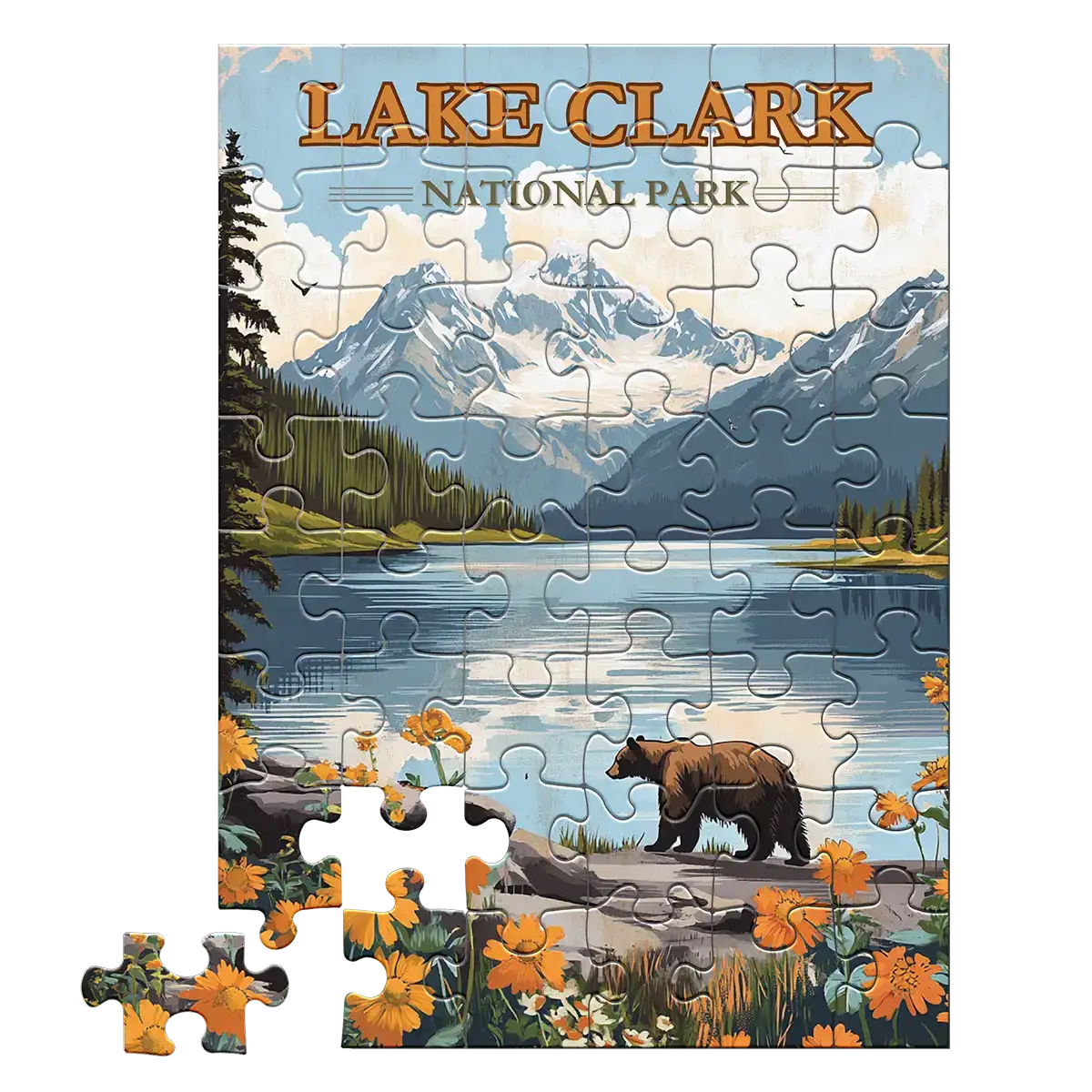 Lake Clark National Park 48 piece puzzle by MakeYourPuzzles
