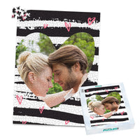 Love Brushstroke Stripes Photo Puzzle - 1000 piece and box