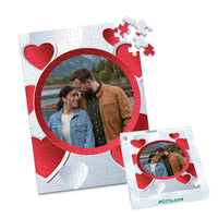 Love Circle Hearts Photo Puzzle - 100 piece and box