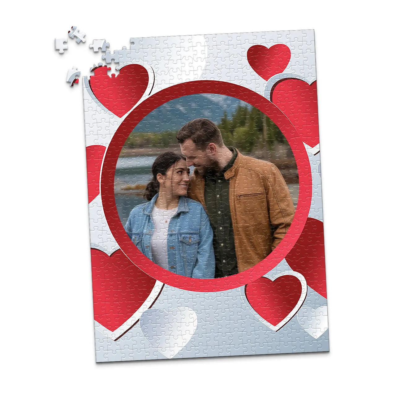 Love Circle Hearts Photo Puzzle - 500 piece