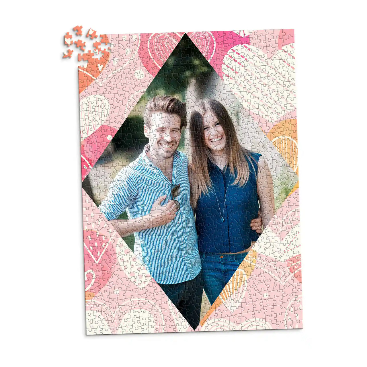 Love Diamond Doodle Photo Puzzle - 1000 piece