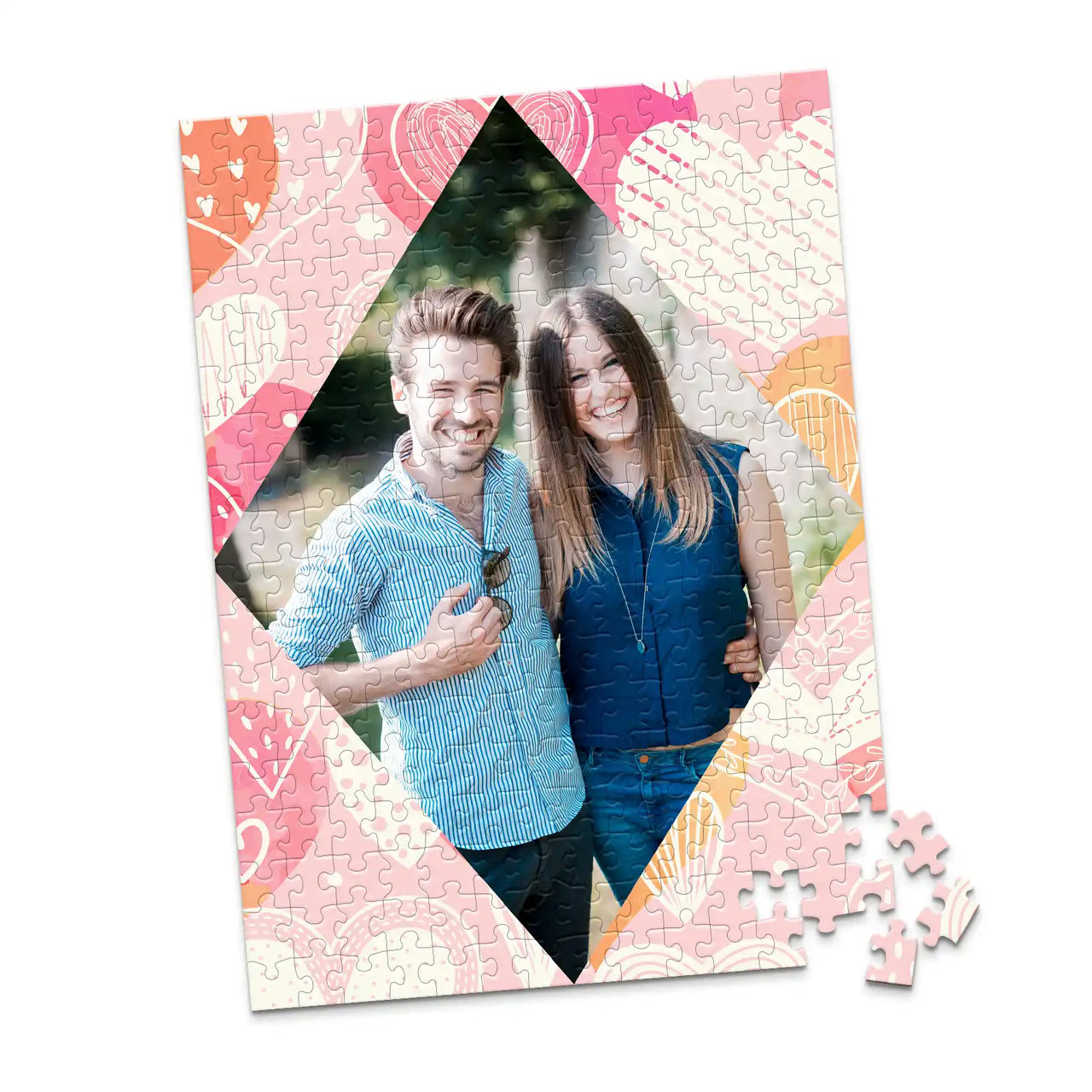 Love Diamond Doodle Photo Puzzle - 252 piece