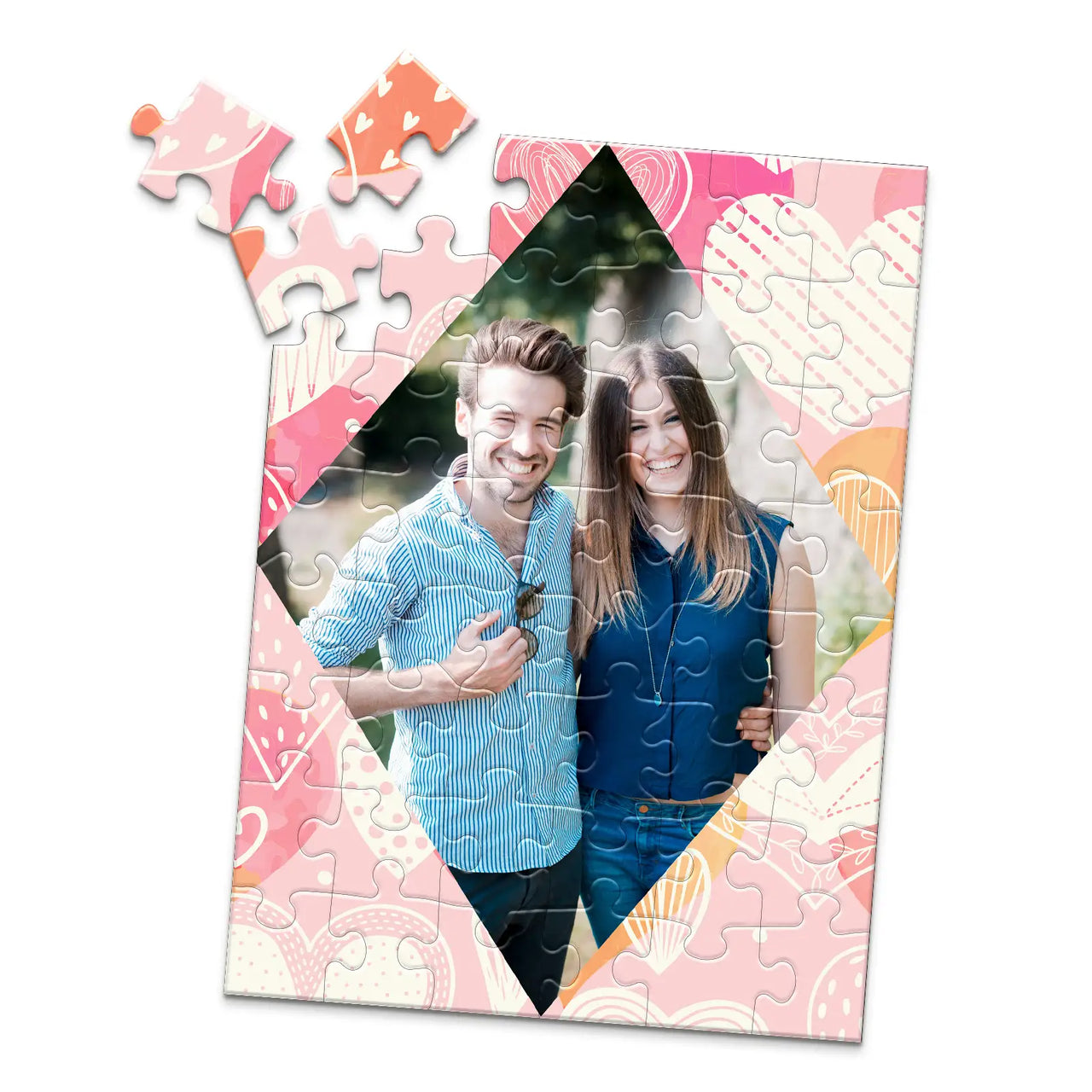 Love Diamond Doodle Photo Puzzle - 48 piece