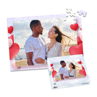 Love Floating Hearts Photo Puzzle - 100 piece and box