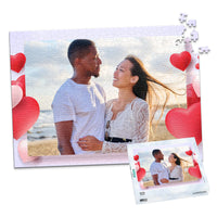 Love Floating Hearts Photo Puzzle - 500 piece and box