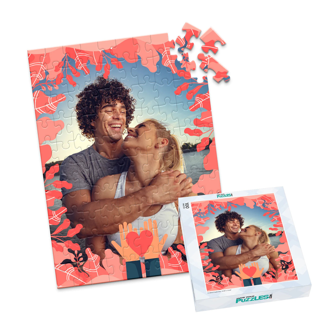 Love Hands Heart Photo Puzzle - 100 piece and box