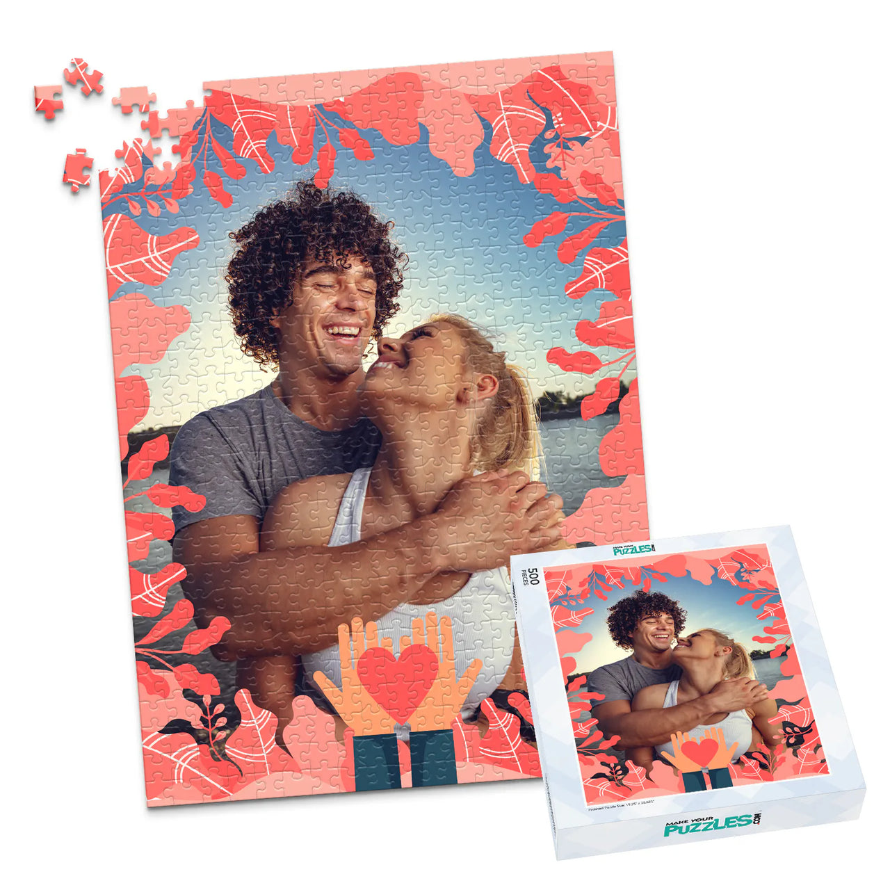 Love Hands Heart Photo Puzzle - 500 piece and box