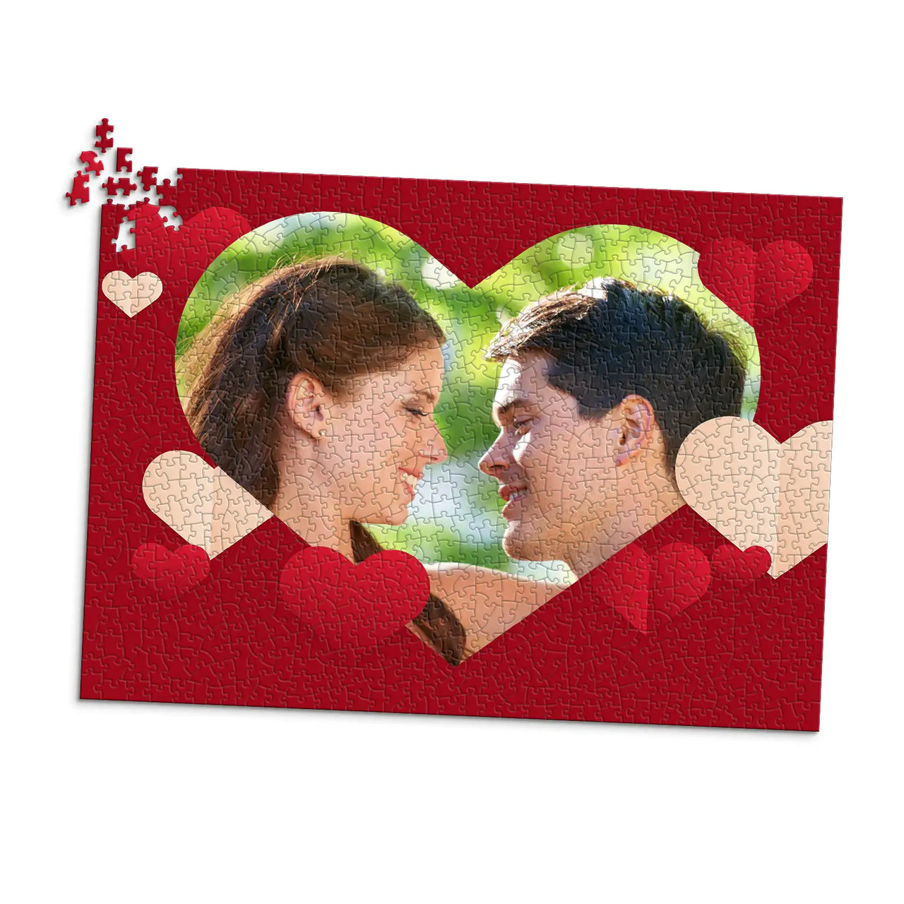 Love Heart Frame Photo Puzzle - 1000 piece