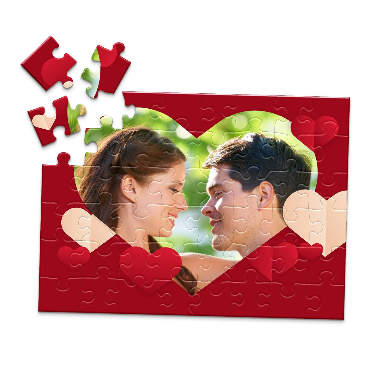 Love Heart Frame Photo Puzzle - 48 piece