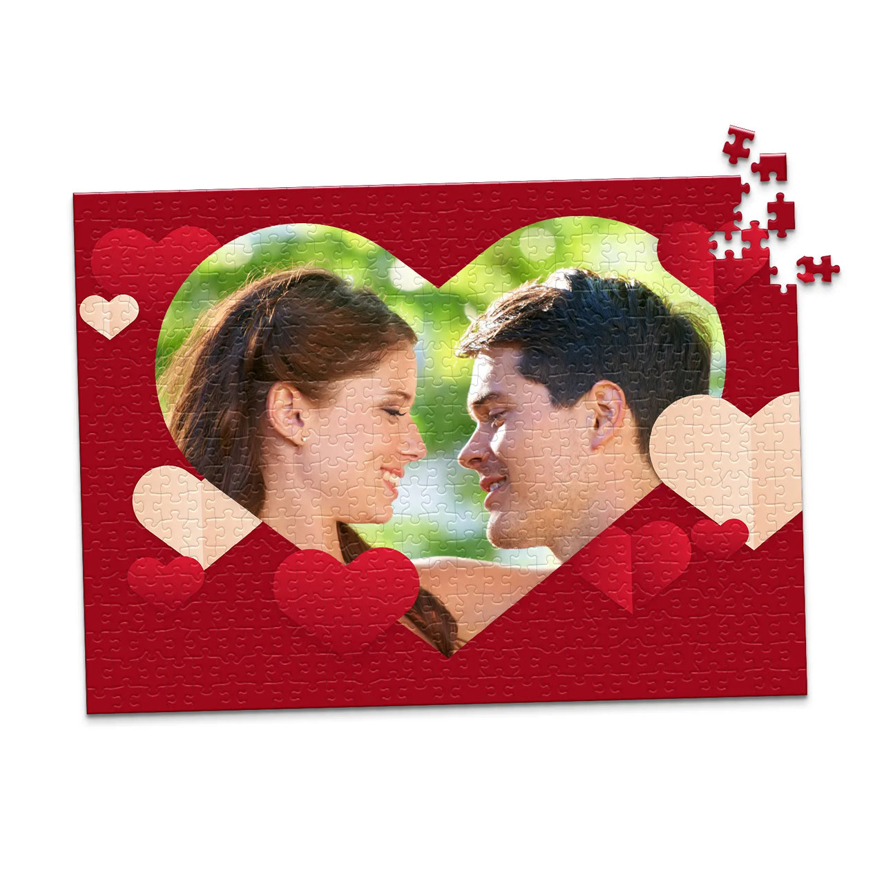 Love Heart Frame Photo Puzzle - 500 piece