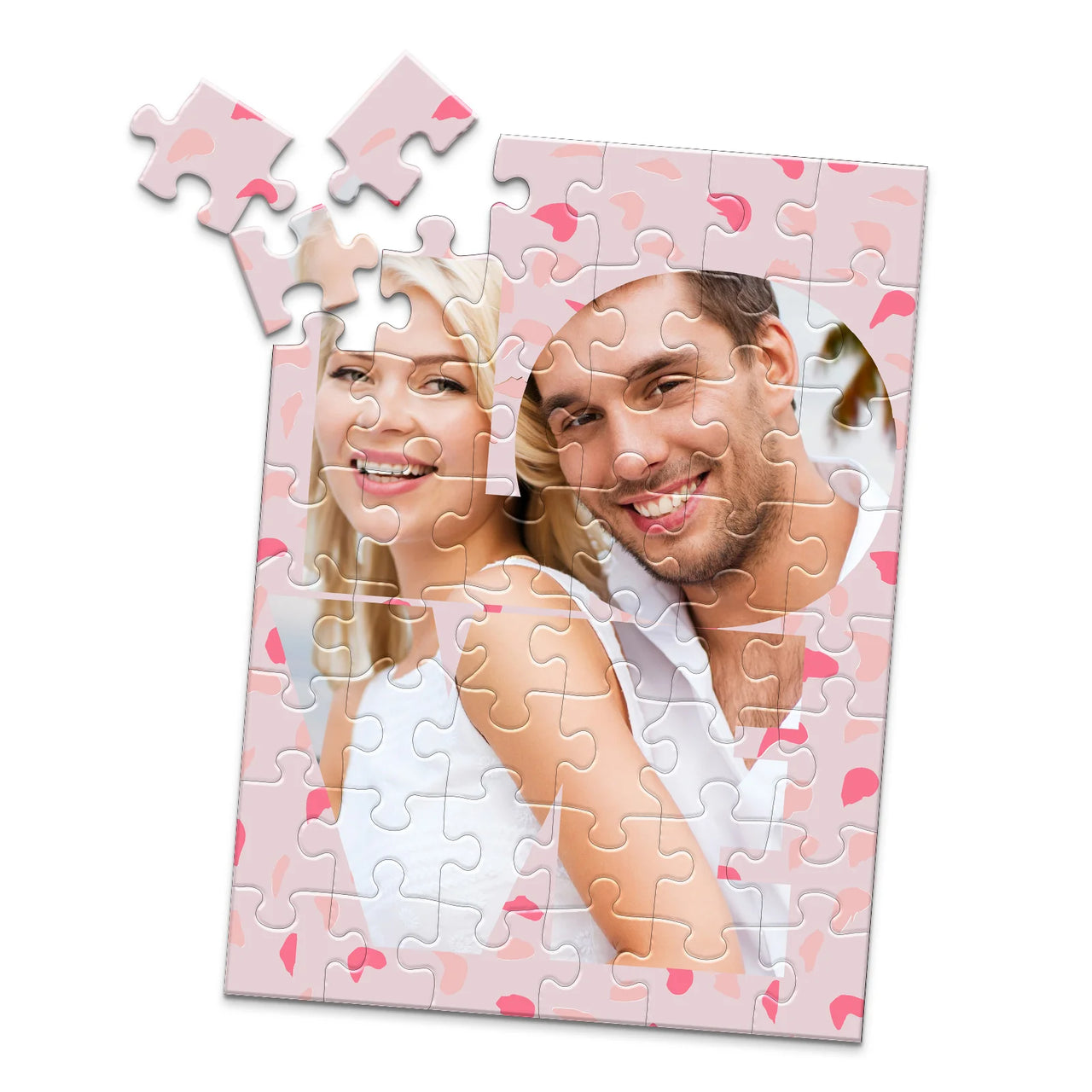 Love Love Cutout Photo Puzzle - 48 piece