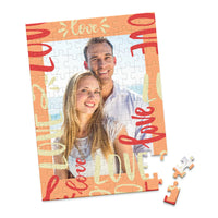 Love Love Typography Photo Puzzle - 100 piece