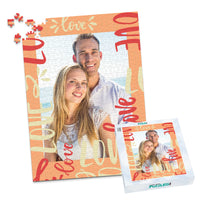Love Love Typography Photo Puzzle - 500 piece and box