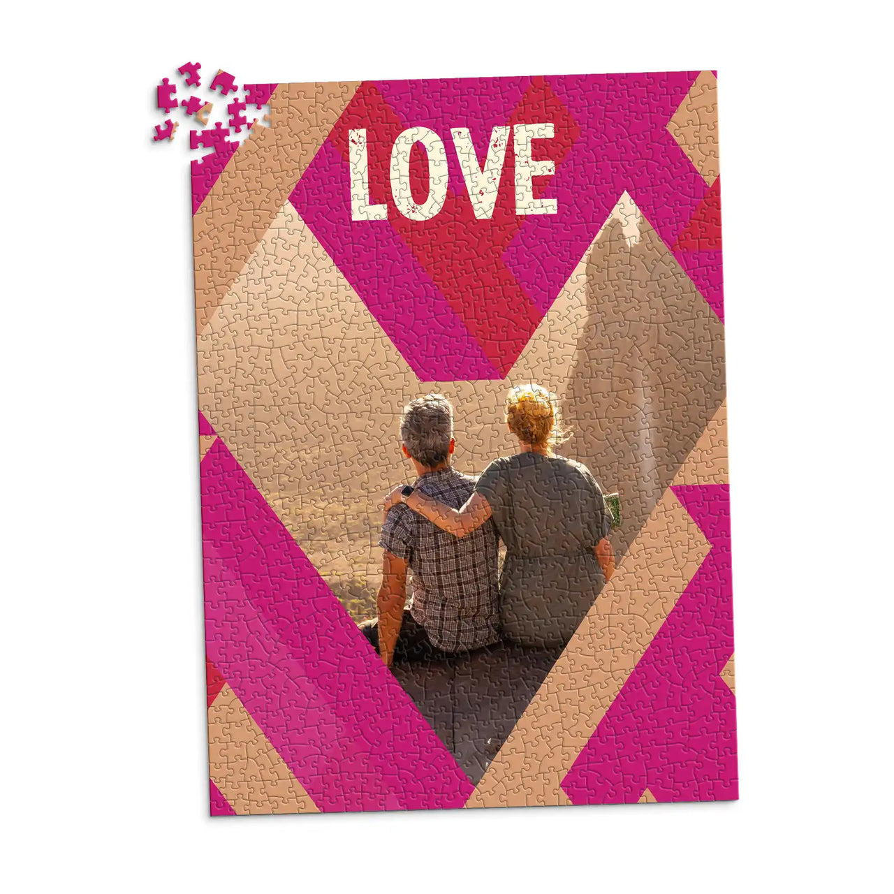 Love Modern Geo Photo Puzzle - 1000 piece