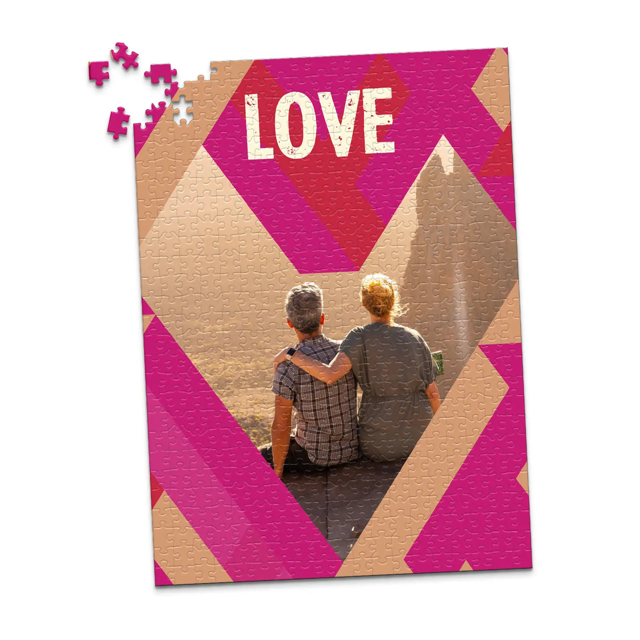 Love Modern Geo Photo Puzzle - 500 piece