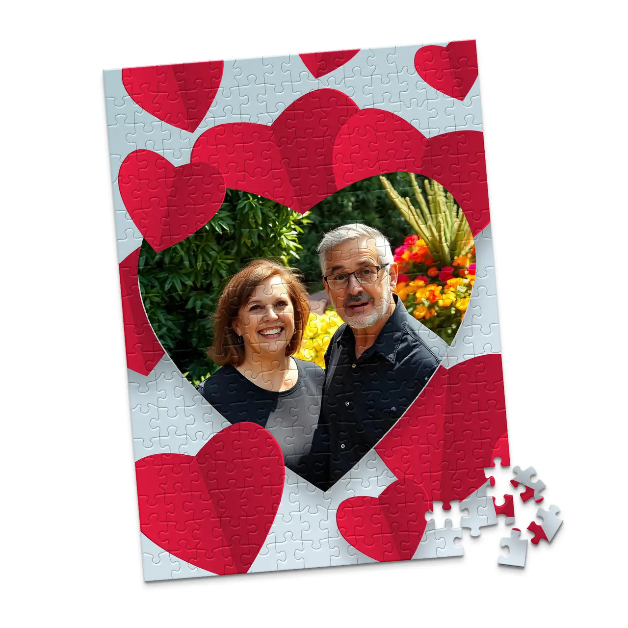 Love Red Hearts Photo Puzzle - 252 piece