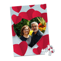 Love Red Hearts Photo Puzzle - 252 piece