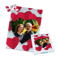 Love Red Hearts Photo Puzzle - 252 piece and box