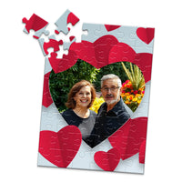 Love Red Hearts Photo Puzzle - 48 piece