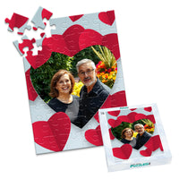 Love Red Hearts Photo Puzzle - 48 piece and box