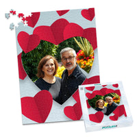 Love Red Hearts Photo Puzzle - 500 piece and box