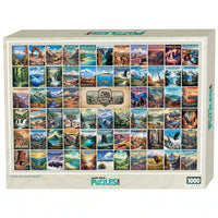 Thumbnail for National Parks Puzzle Collage 1000 piece puzzle box by MakeYourPuzzles