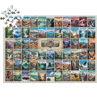 Thumbnail for National Parks Puzzle Collage 1000 pieces | all 63 National Parks Puzzle by MakeYourPuzzles