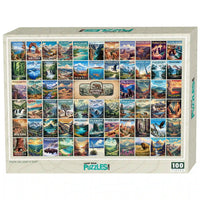 Thumbnail for National Parks Puzzle Collage 100 piece puzzle box by MakeYourPuzzles