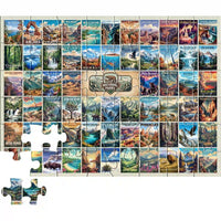 Thumbnail for National Parks Puzzle Collage 48 pieces | all 63 National Parks Puzzle by MakeYourPuzzles